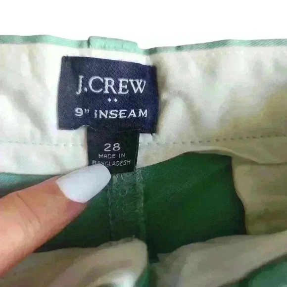 J Crew Chino Shorts Size 28 Turquoise and Salmon Color 2 pairs - Picture 6 of 9